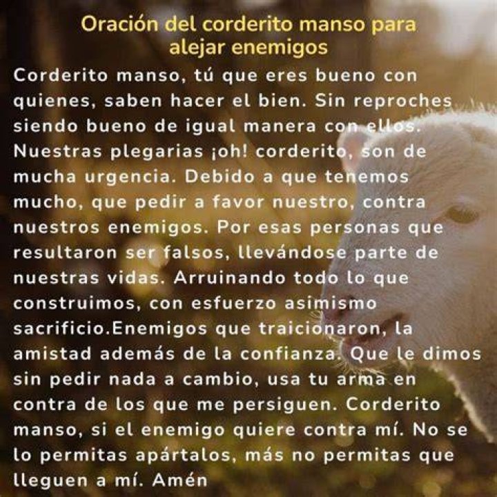 Oracion de Corderito Manzo: A Deep Dive into Tradition and Meaning