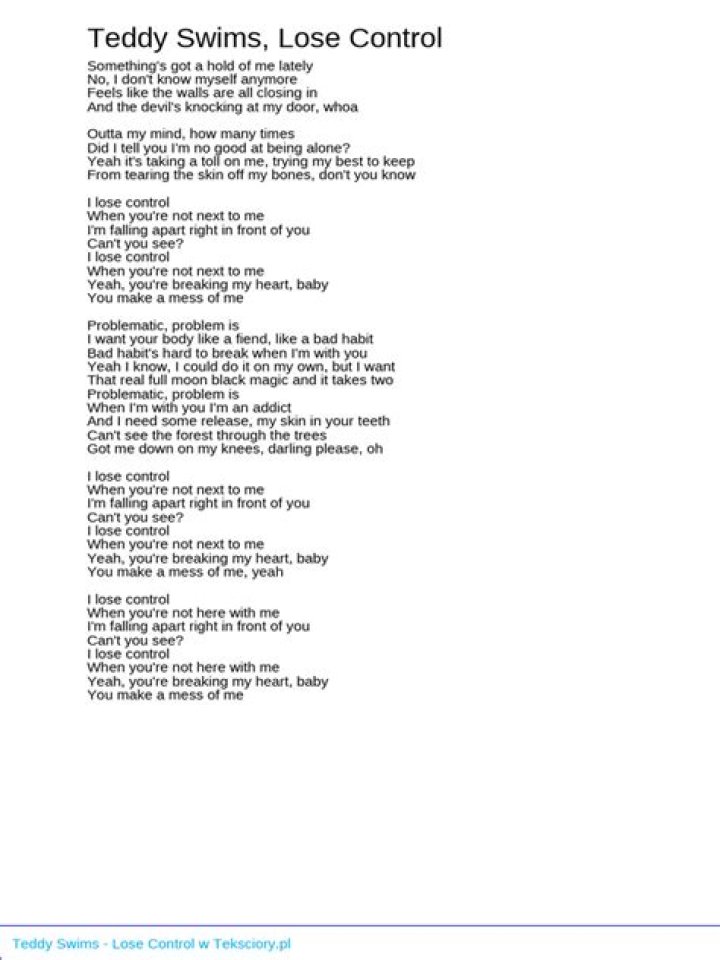 Teddy Swims Somebody Should Kiss You Lyrics: An In-Depth Exploration